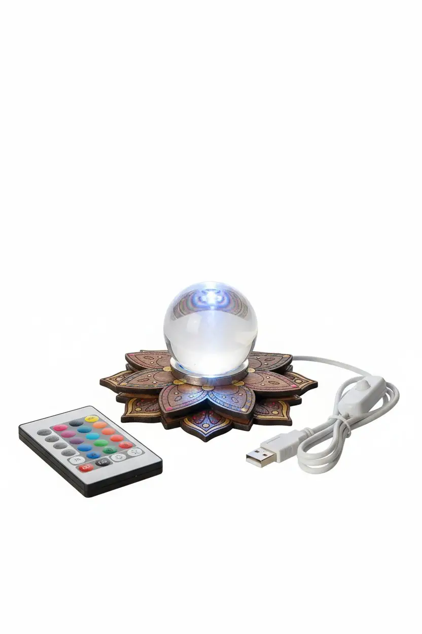 Peana para bola / torreta de selenita - Imagen 2