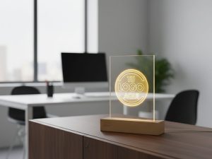 Lámpara personalizada para tu negocio, con tu marca o redes sociales